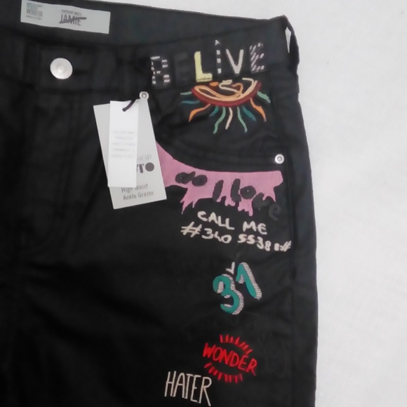 TOPSHOP Jamie High Waist Ankle Grazer Moto NWT - Picture 5 of 13